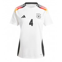 Deutschland Jonathan Tah #4 Fußballbekleidung Heimtrikot Damen EM 2024 Kurzarm